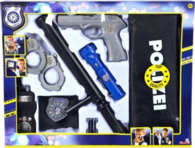 LG-Imports polizeiset mit Pistole 7-teilig blau 