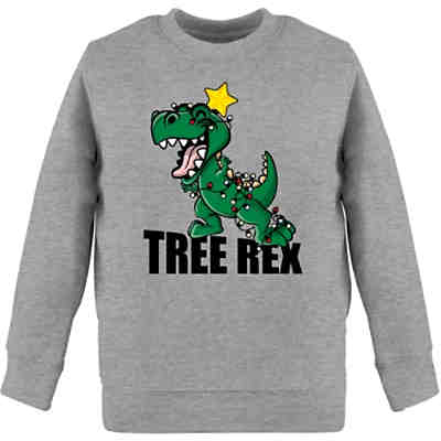 Weihnachten Kinder Geschenk Christmas - Kinder Sweatshirt Pullover für Jungen und Mädchen - Tree Rex - Sweatshirts für Kinder