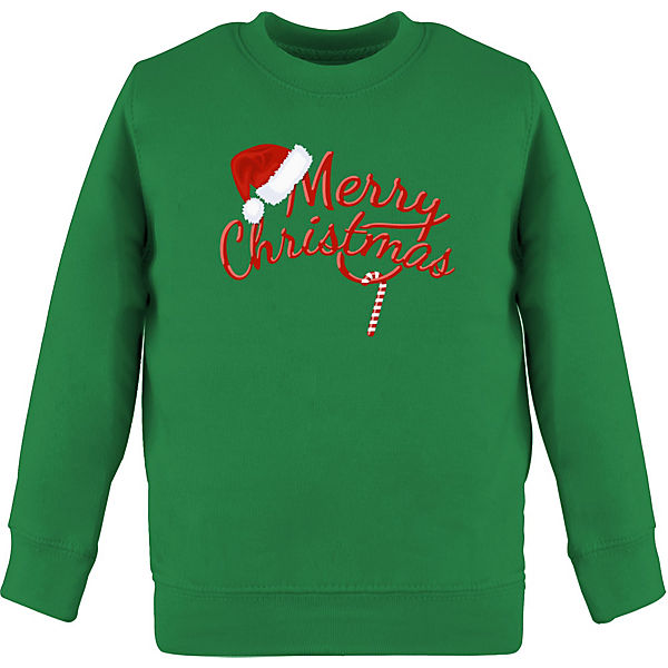 Weihnachten Kinder Geschenk Christmas - Kinder Sweatshirt Pullover für Jungen und Mädchen - Merry Christmas Zuckerstange - Sweatshirts für Kinder
