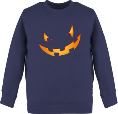 Jack O' Lantern Kürbis Gesicht Halloween Kinder Pullover Sweatshirt 