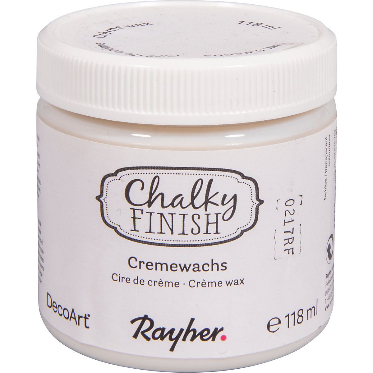 Rayher Chalky Finish Cremewachs 118 ml