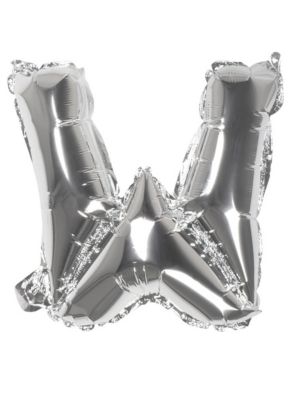 Boland Folienballon W silber 36 cm
