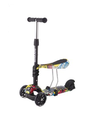 3in1 Kleinkinder Roller Scooter 3 Räder Verstellbare Mini Kinderroller Dreiräder 
