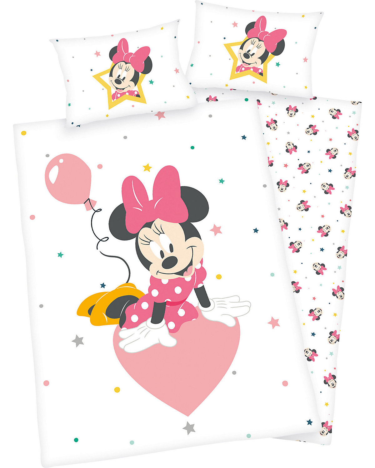 Bettwäsche Disney's Minnie Mouse Flanell 100 x 135 + 40 x 60 cm