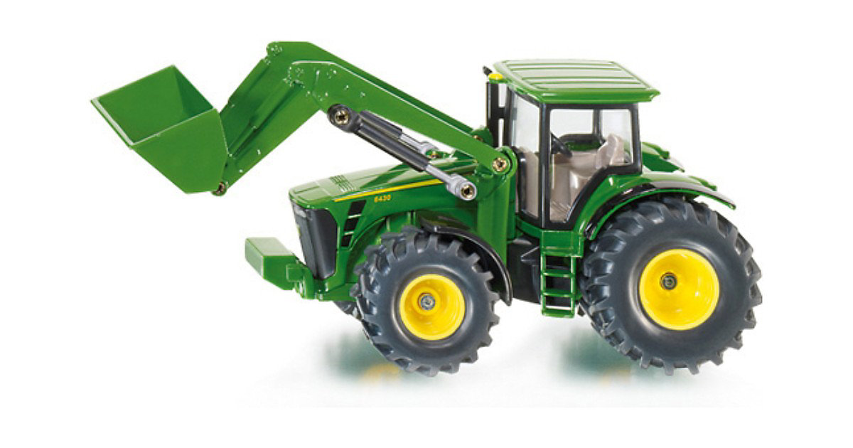 Spielzeug: SIKU SIKU 1982 John Deere Traktor m. Frontlader 1:50