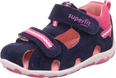 Superfit Kinder Mädchen Sandale Klettschuh Sommerschuh Weite Mittel Schuhe blau 