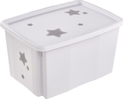 Karton Groß Aufbewahrung Boxen mit Deckel Kiste Spielzeug Griff Gingham Design 