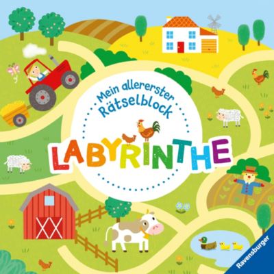 Image of Buch - Ravensburger Mein allererster Rätselblock - Labyrinthe - Rätselblock Kinder ab 3 Jahren Kleinkinder