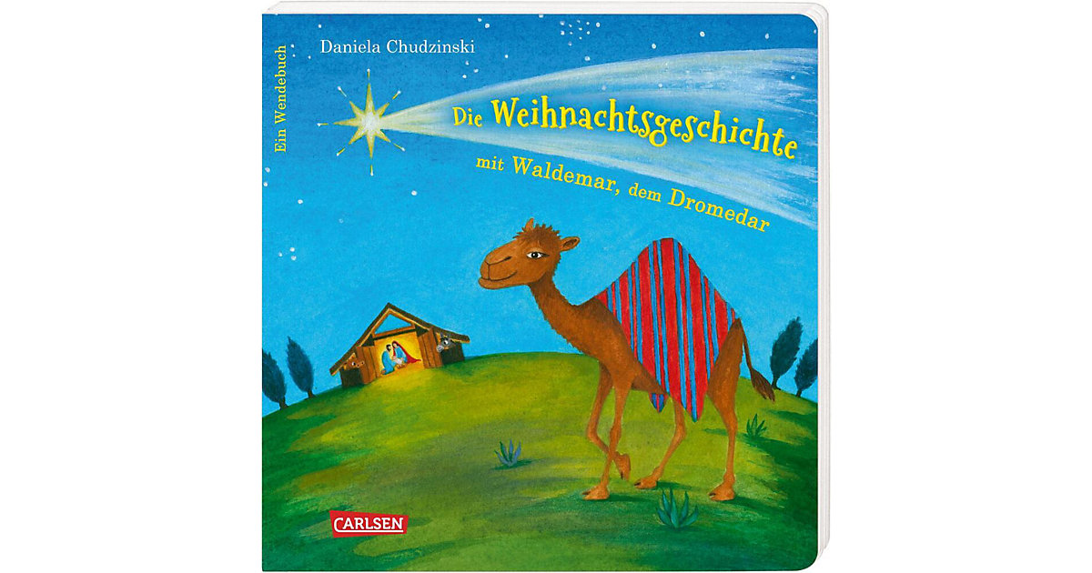Babyspielzeug: Carlsen Verlag Buch - Die Weihnachtsgeschichte mit Waldemar, dem Dromedar ... und Emmchen, dem Lämmchen