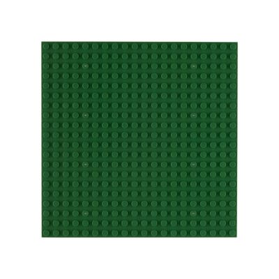 Image of Open Bricks Bauplatte 20x20 Noppen Olivgrün 4er Pack, beidseitig bespielbar