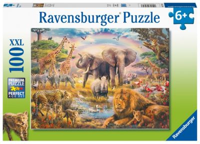 Ravensburger Kinderpuzzle Afrikanische Savanne 100 Kinder Jahren ab Puzzle für 6 Teile
