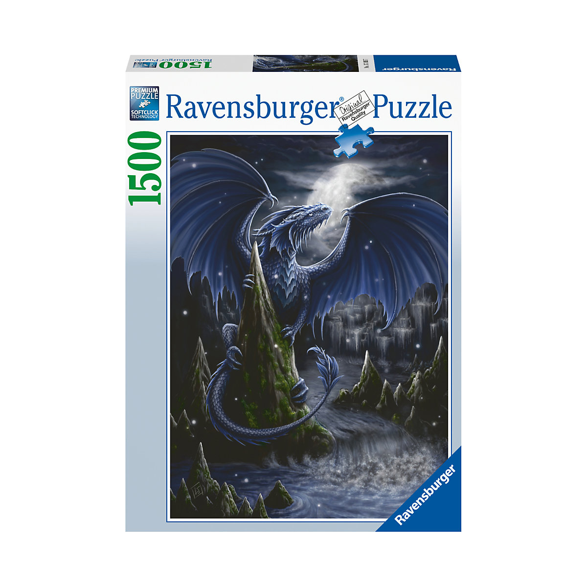 Ravensburger Puzzle Der Schwarzblaue Drache 1500 Teile