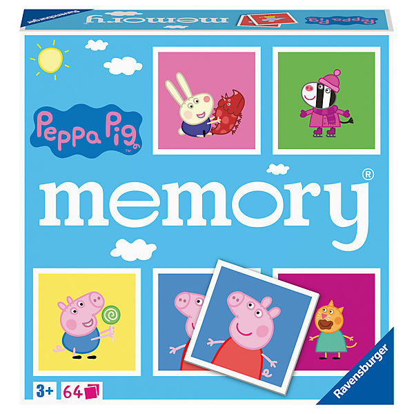 Ravensburger - 20886 - Peppa Pig memory®, der Spieleklassiker für alle Fans der TV-Serie Peppa Pig, Merkspiel für 2-8 Spieler ab 3 Jahren