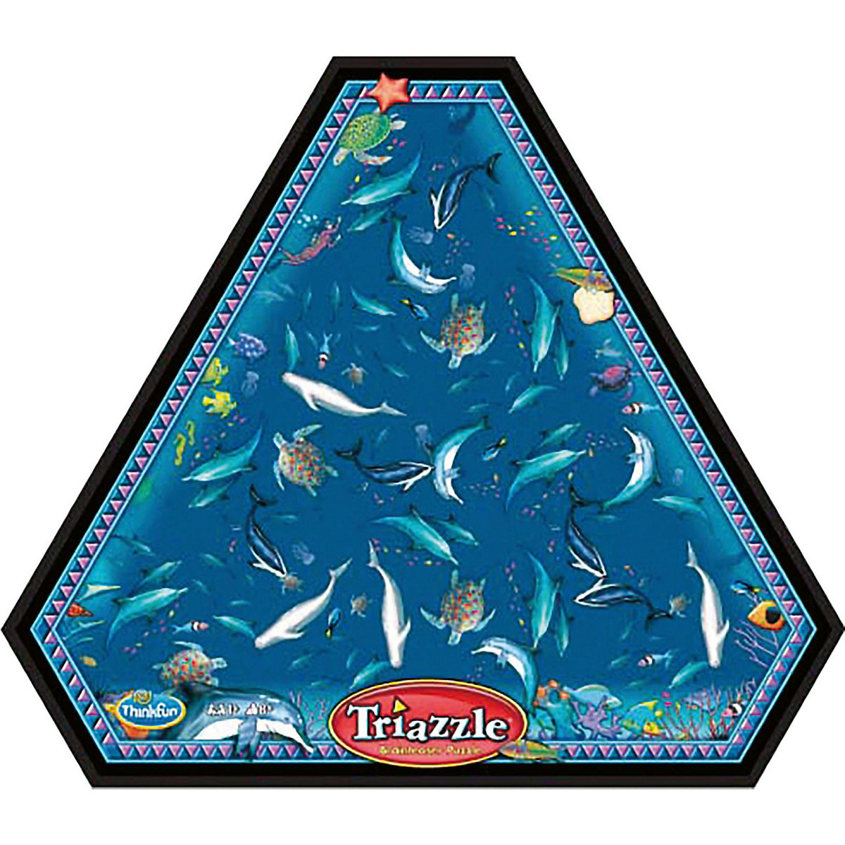 ThinkFun 76491 Triazzle Delfine ein Logikpuzzle für Kinder und Erwachsene ab 8 Jahren