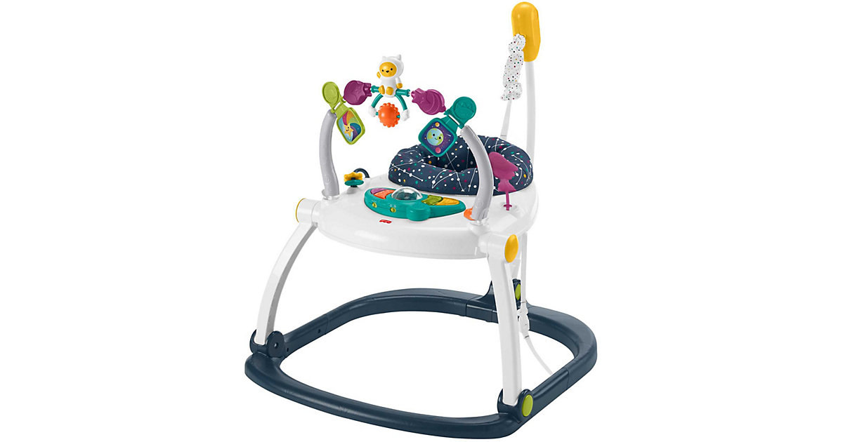 Babyspielzeug: Mattel Fisher-Price Kätzchen Astronaut Jumperoo, Activity-Center mit Sitz, Baby-Hopser