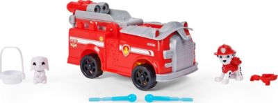 Paw Patrol Marshalls Rise and Rescue verwandelbares Spielzeugauto mit Actionfiguren und Zubehör ab 3 Jahren Polizeifahrzeug Kinderspielzeug