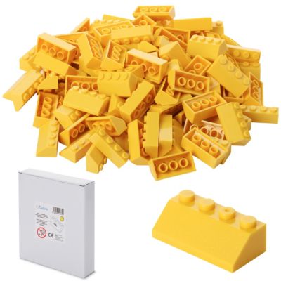 Lego Basic 100 x Stein 2x3 gelb Baustein System 