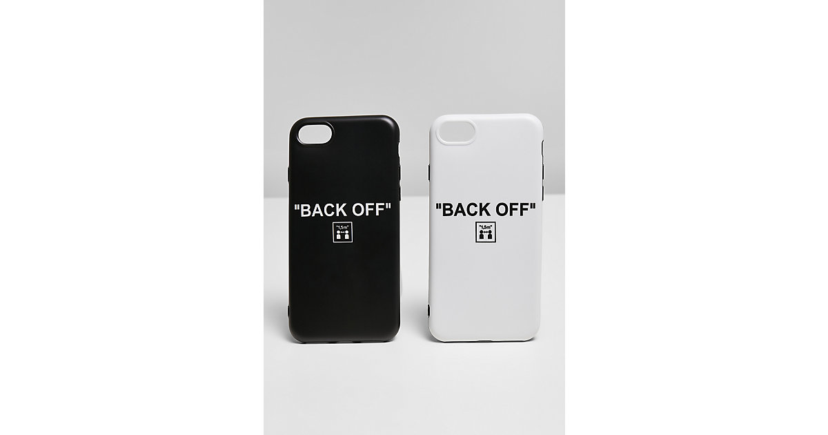 Back Off I Phone 6/7/8 Phone Case Set Handyzubehör schwarz/weiß