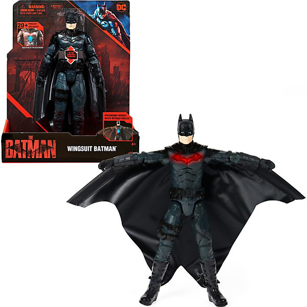 Batman "The Batman" 30cm Deluxe Batman-Actionfigur mit sich ausbreitendem Wingsuit, Licht- und Soundeffekten zum Batman-Kinofilm