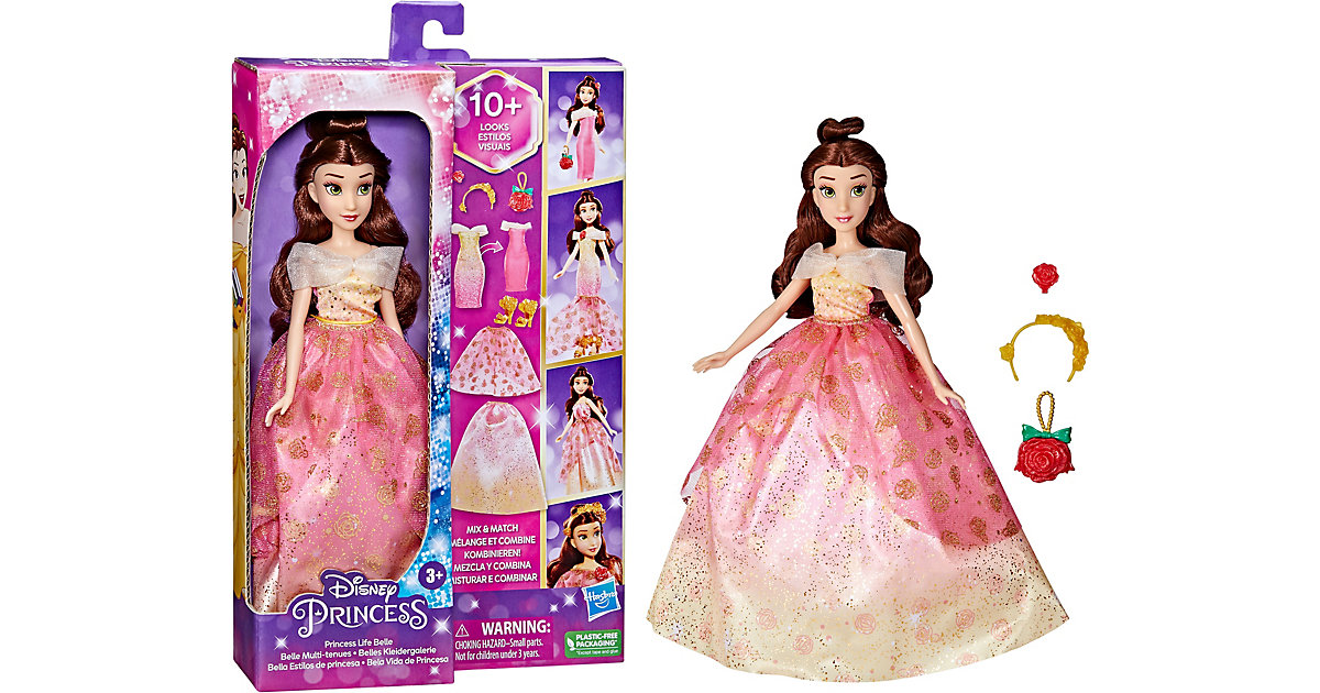 Spielzeug/Puppen: Hasbro Disney Prinzessin Belles Kleidergalerie