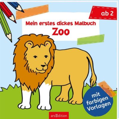 Image of Buch - Mein erstes dickes Malbuch - Zoo