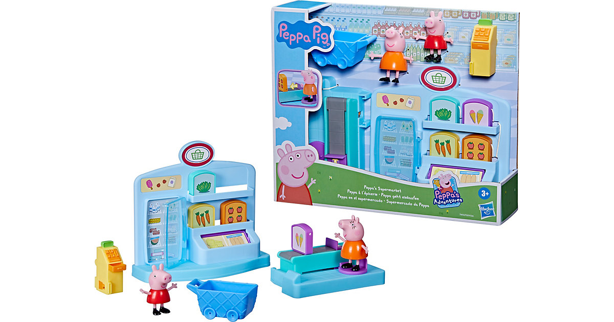 Spielzeug/Sammelfiguren: Hasbro Peppa Pig Peppa geht einkaufen