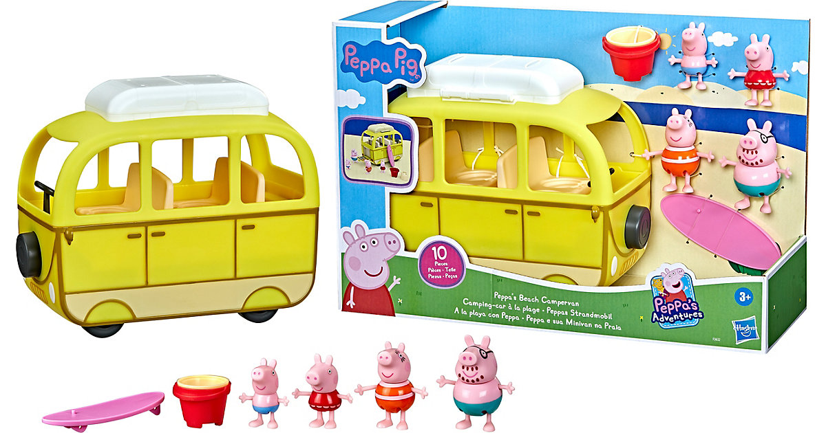 Spielzeug/Sammelfiguren: Hasbro Peppa Pig Peppas Strandmobil