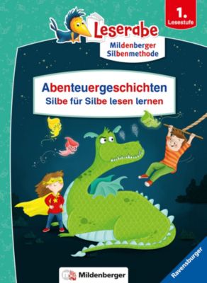 Image of Buch - Abenteuergeschichten - Silbe Silbe lesen lernen - Leserabe ab 1. Klasse - Erstlesebuch Kinder ab 6 Jahren Kinder