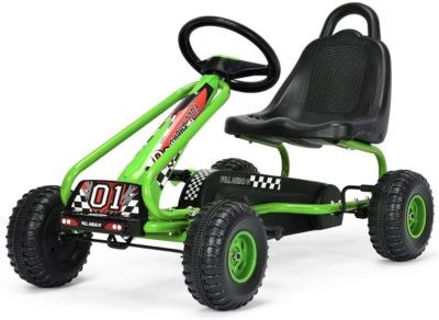 Kinder Go Kart Turbo Race Machine Tretauto Gokart ab 3 Jahren mit Luftreifen neu 