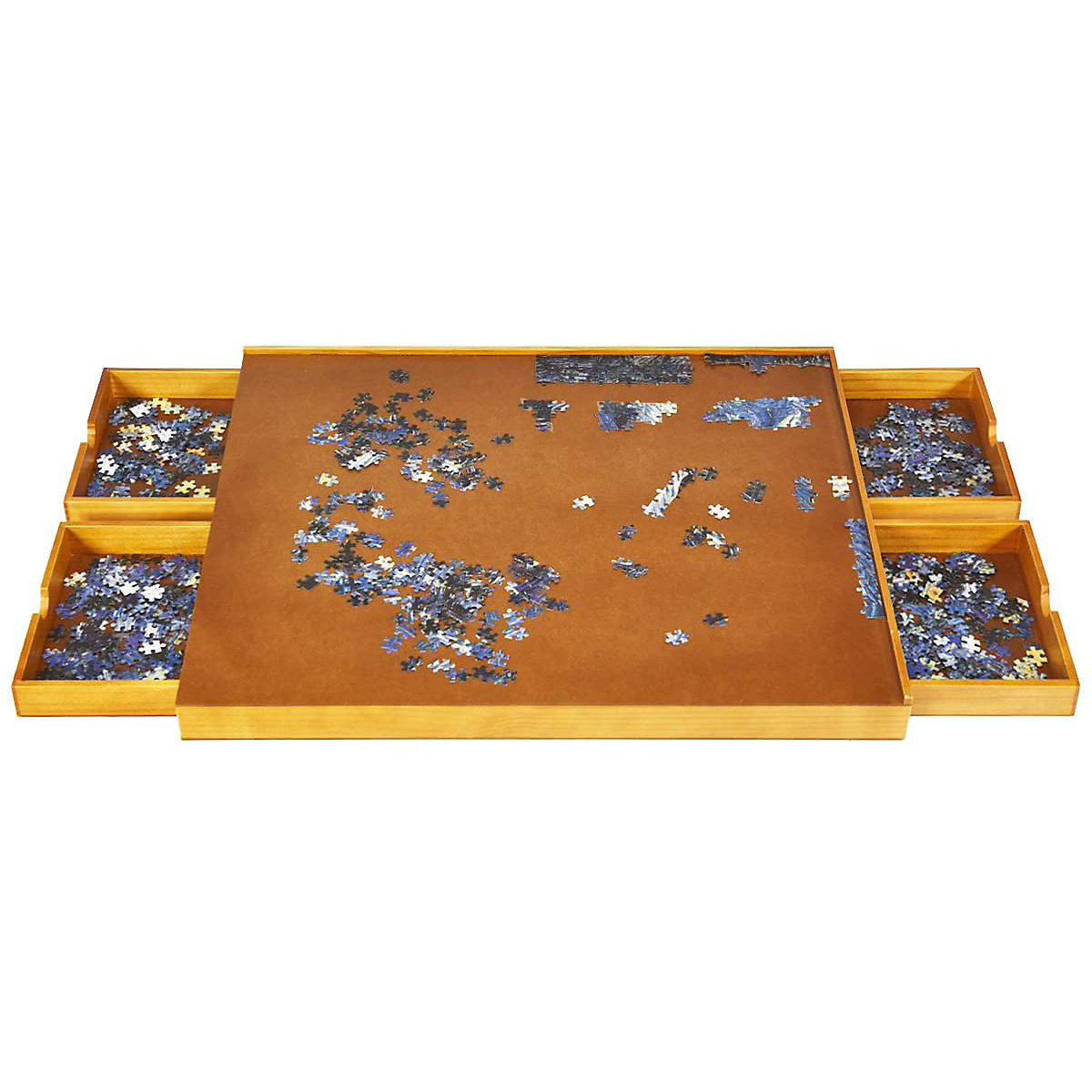 COSTWAY® Puzzletisch mit 4 Schubladen