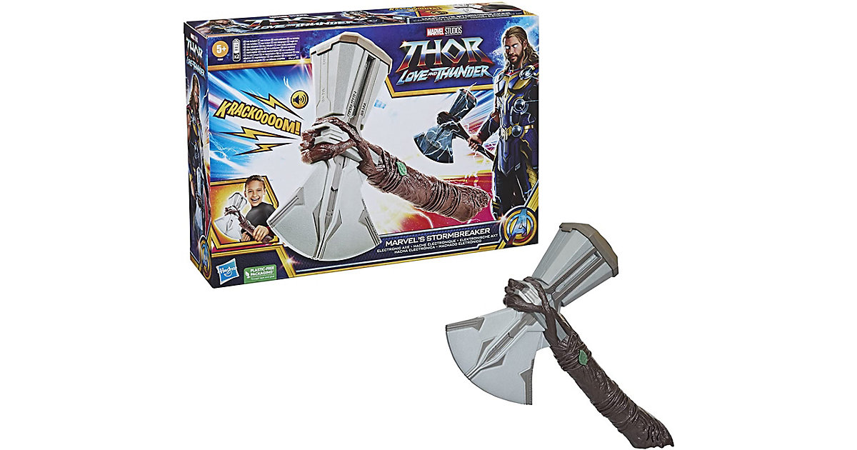 Spielzeug/Kostüme: Hasbro Marvel Studios Thor: Love and Thunder elektronische Stormbreaker Axt Jungen Kinder
