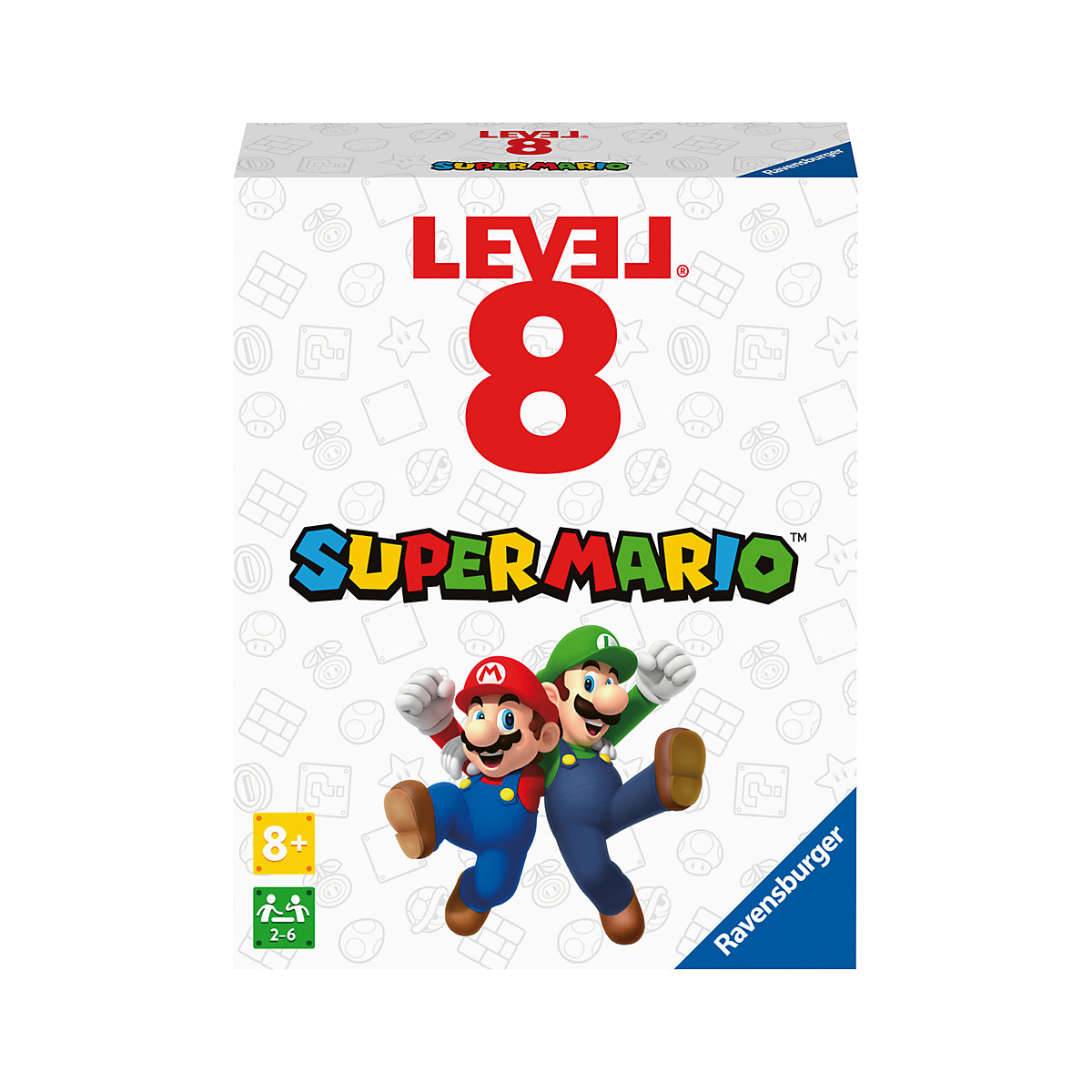 Ravensburger 27343- Super Mario Level 8 Das spannende Kartenspiel für 2-6 Spieler ab 8 Jahren