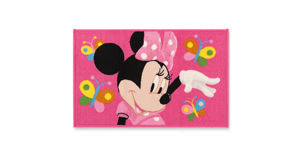 Kinderteppich Minnie Mouse, Schmetterlinge, 50 x 80 cm Kinderteppich Minnie Mouse, Schmetterlinge, 50 x 80 cm