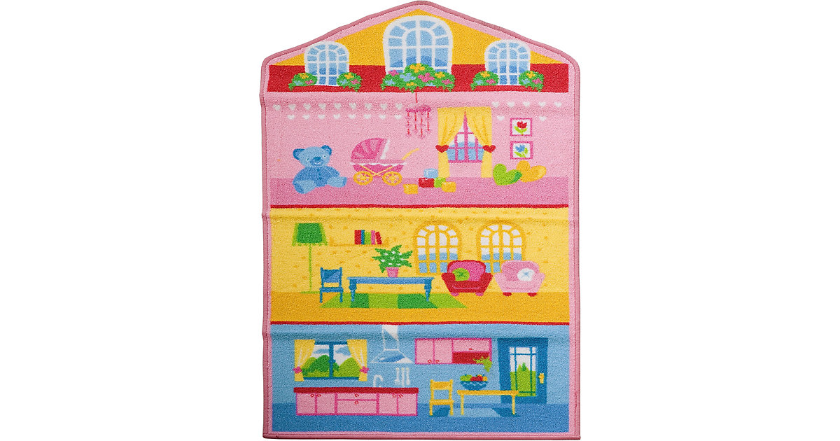 Kinderteppich Puppenhaus, 80 x 140 cm Kinderteppich Puppenhaus, 80 x 140 cm