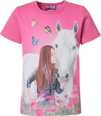neu Miss Melody Pferd Sweatshirt Pullover Shirt Gr 104 116 140 2 Pferde rosa 