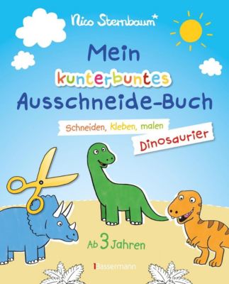 Image of Buch - Mein kunterbuntes Ausschneidebuch - Dinosaurier. Schneiden, kleben, malen Kinder ab 3 Jahren. Mit Scherenführerschein Kinder