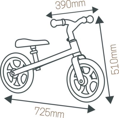 Koordination First Bike Laufrad stabiles Metallrad im Paw Patrol Design Smoby 2 