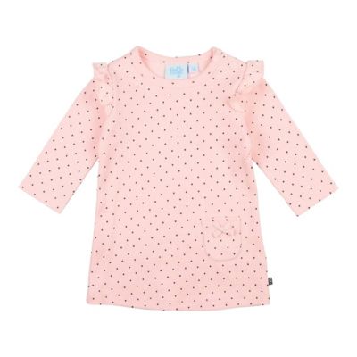 FEETJE Kleid langarm Volants Punkte Rippqualität