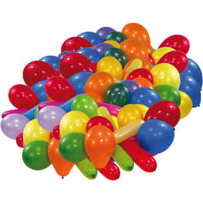 Luftballons, diverse Formen und Farben, 100 Stück