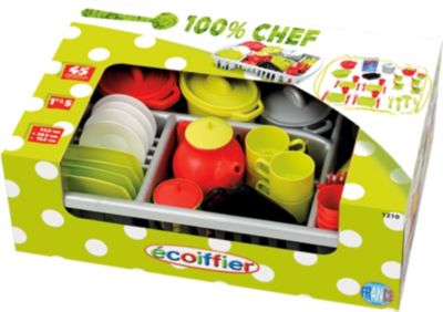 Ecoiffier Servierwagen Tea Time mit Puppengeschirr 
