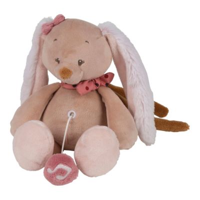 Spieluhr Plüschtier Teddybär für Baby 26 cm zum Aufhängen Melodien blau rosa 