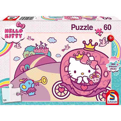 Puzzle 60T Hello Kitty Prinzessin Kitty Glitzer