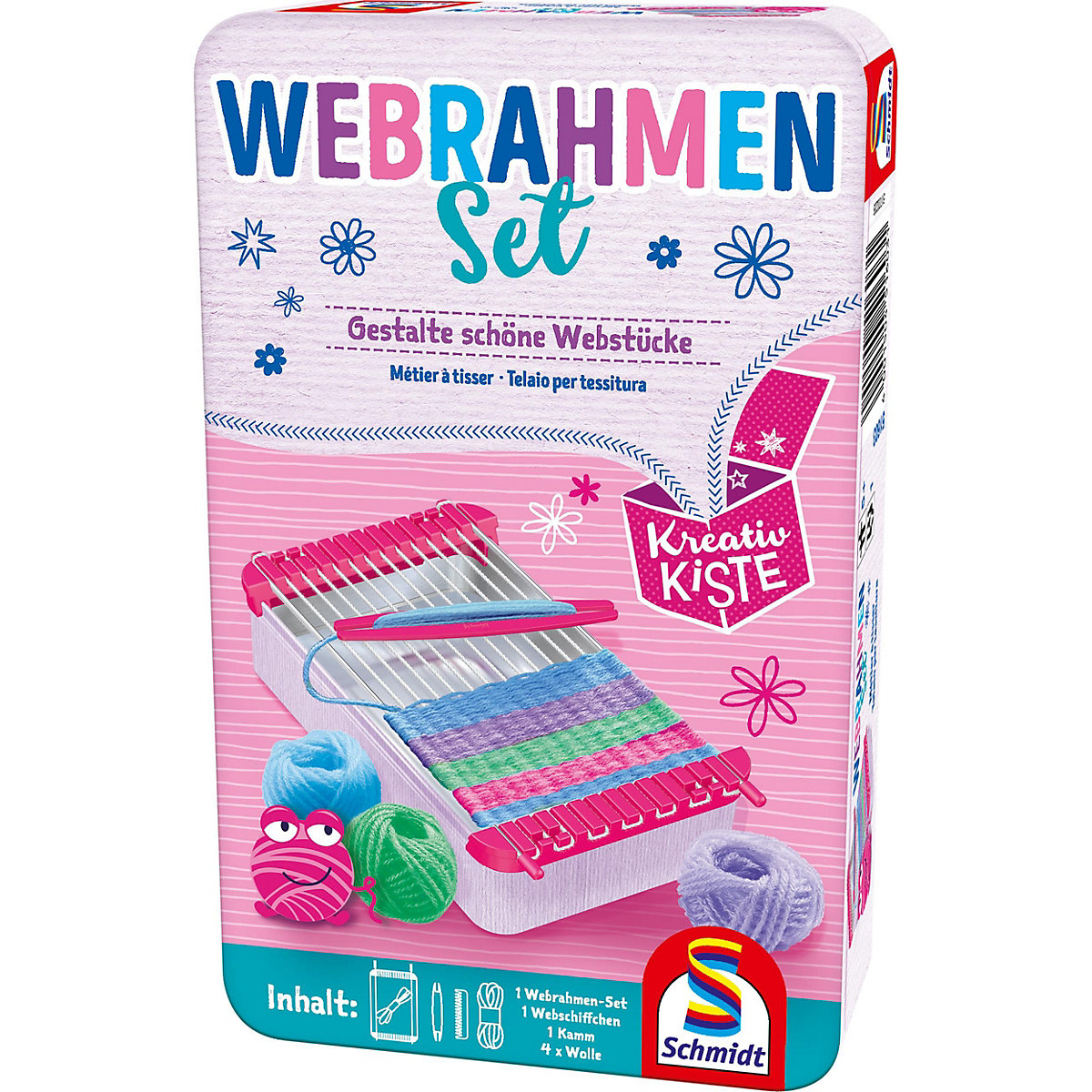 Schmidt Spiele Webrahmen-Set Metallbox