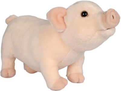 Uni-Toys  Neuware Schwein Ferkel rosa-schwarz ca 18cm hoch 