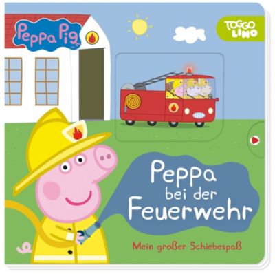 Image of Buch - Peppa Pig: Peppa bei der Feuerwehr: Mein großer Schiebespaß