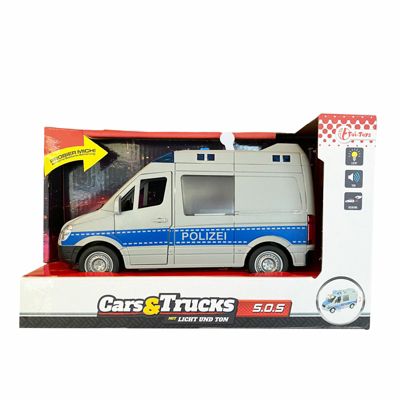 Spielzeugauto Polizeiauto Polizeiwagen Friktion Sound & Licht Effekte Modellauto 