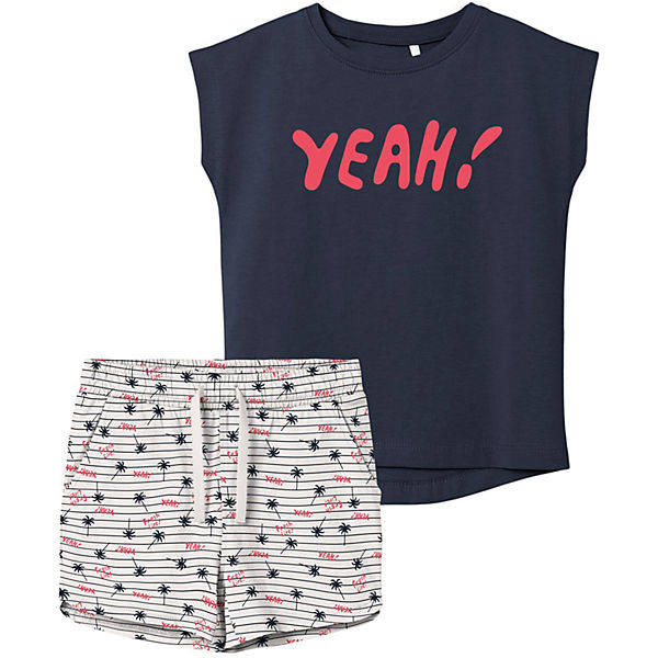 Set T-Shirt + Shorts NKFVIGEA für Mädchen