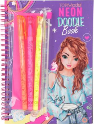 Image of Buch - TOPModel Malbuch Neon Doodle