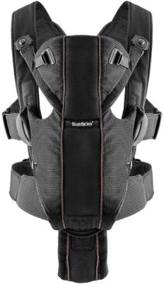 Рюкзак-кенгуру Miracle Air, BabyBjorn, черный