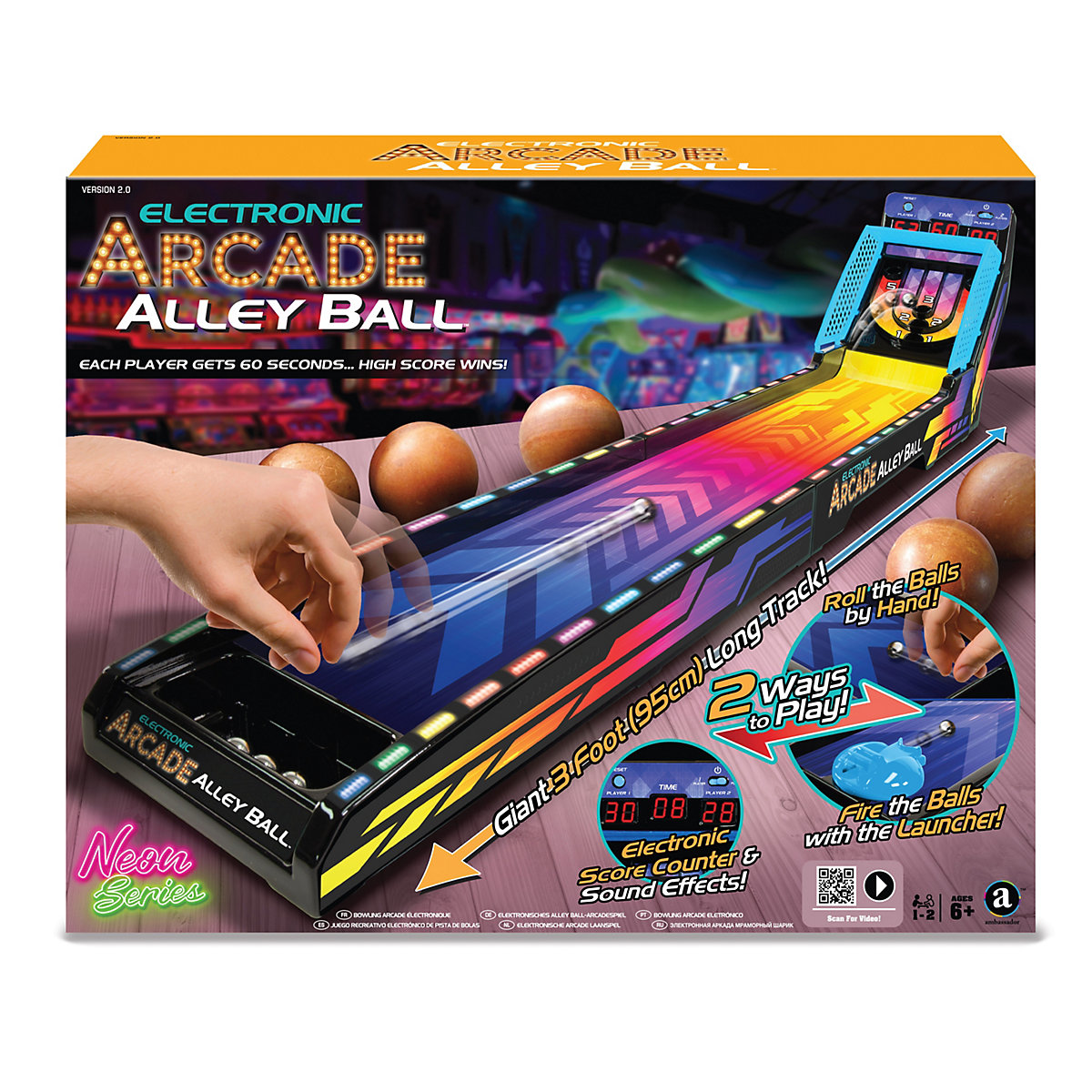 Electronic Arcade Alley-Ball NEON